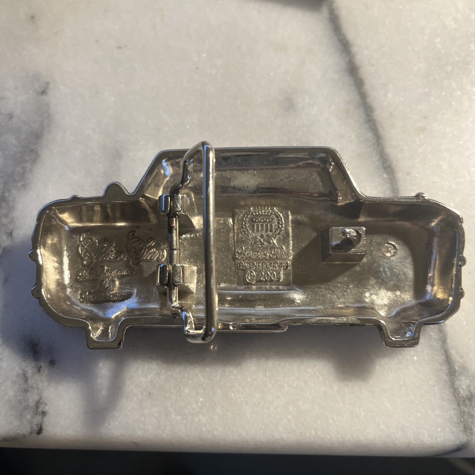 Vintage Brent Williams Orbit 1963 Chevy Impala Car Grille Belt Buckle