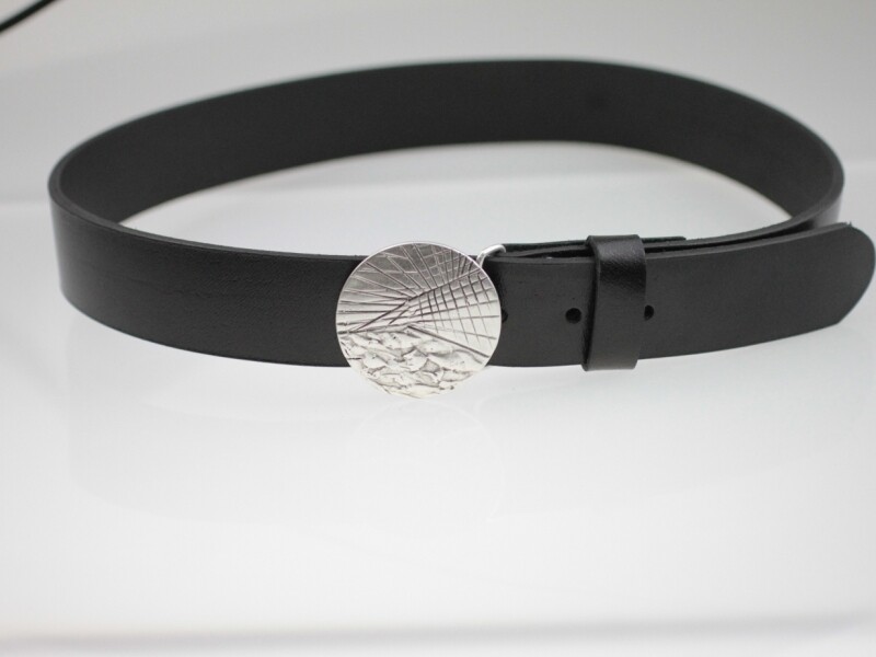 Round graphic belt buckle silver buckle removable buckle removable belt up to 4 cm