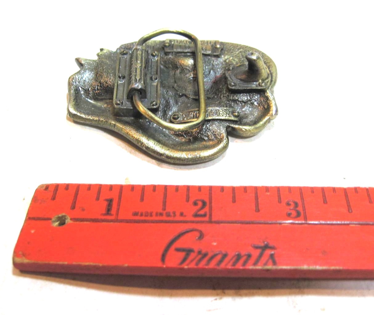 Vintage Belt Buckle Harley Davidson Eagle Ride To Live, Live To Ride 1982 USA