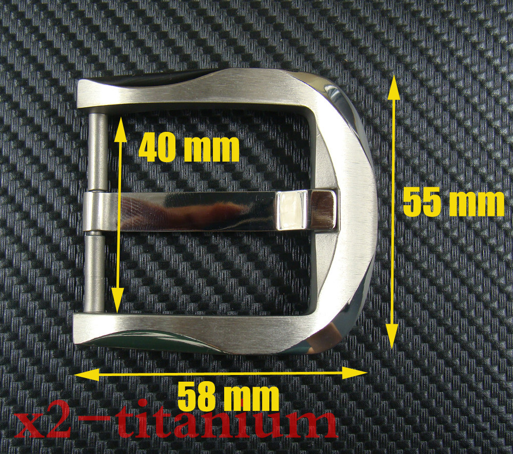 Titanium anti-allergy Tongue Pin Hippie Belt Buckles for 38mm width belt XZ235