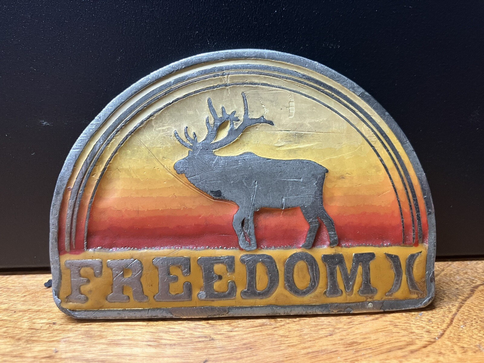 Hurley Freedom Belt Buckle Moose Sunset