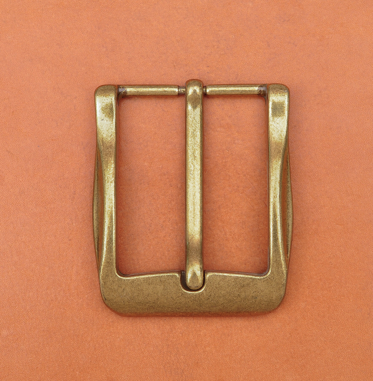 40mm Cool Retro Antique Brass Casual Men Single Pin Prong Leather Belt Buckle