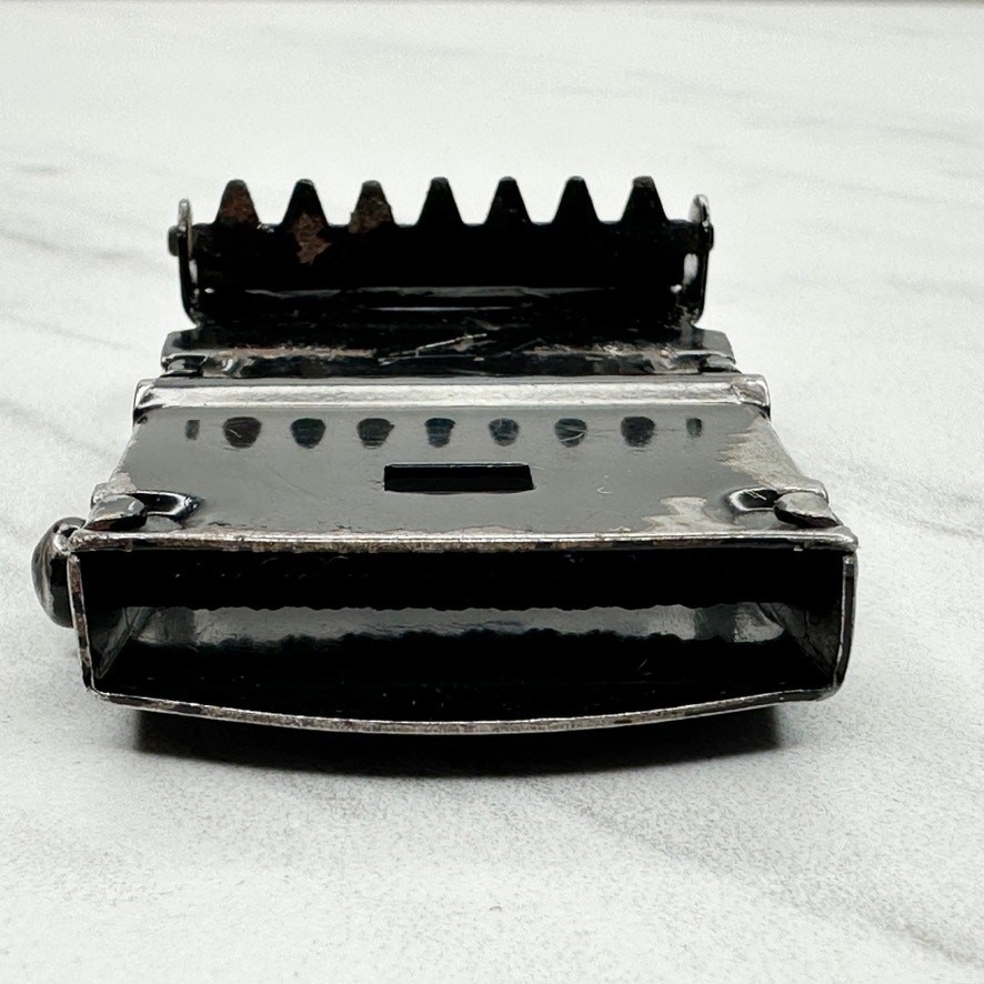 Black Web Clamp Military Style Slide Belt Buckle Simple Basic Unisex