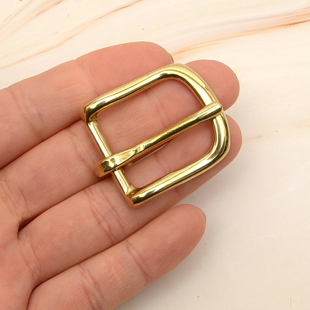 Leather Craft Soild Brass Half Buckle single bar buckle making a belt, strap