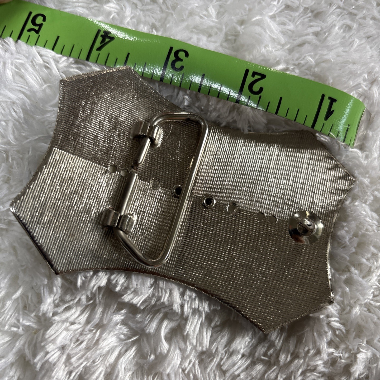 Silver Western Belt Buckle With Polished Stone