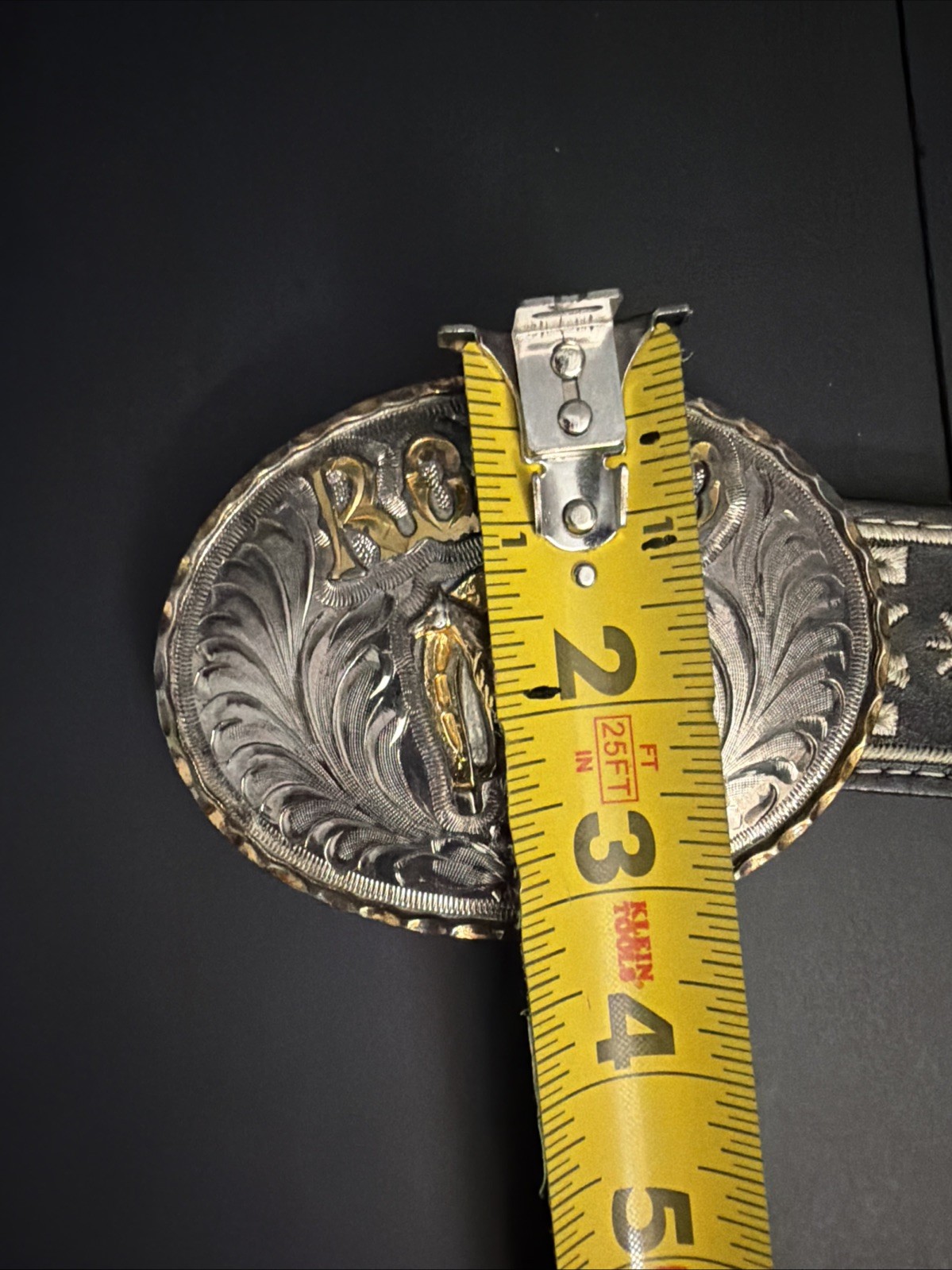 Vintage Artes Valenzuela AV Rodeo Horse Buckle & Charro Belt Mexico