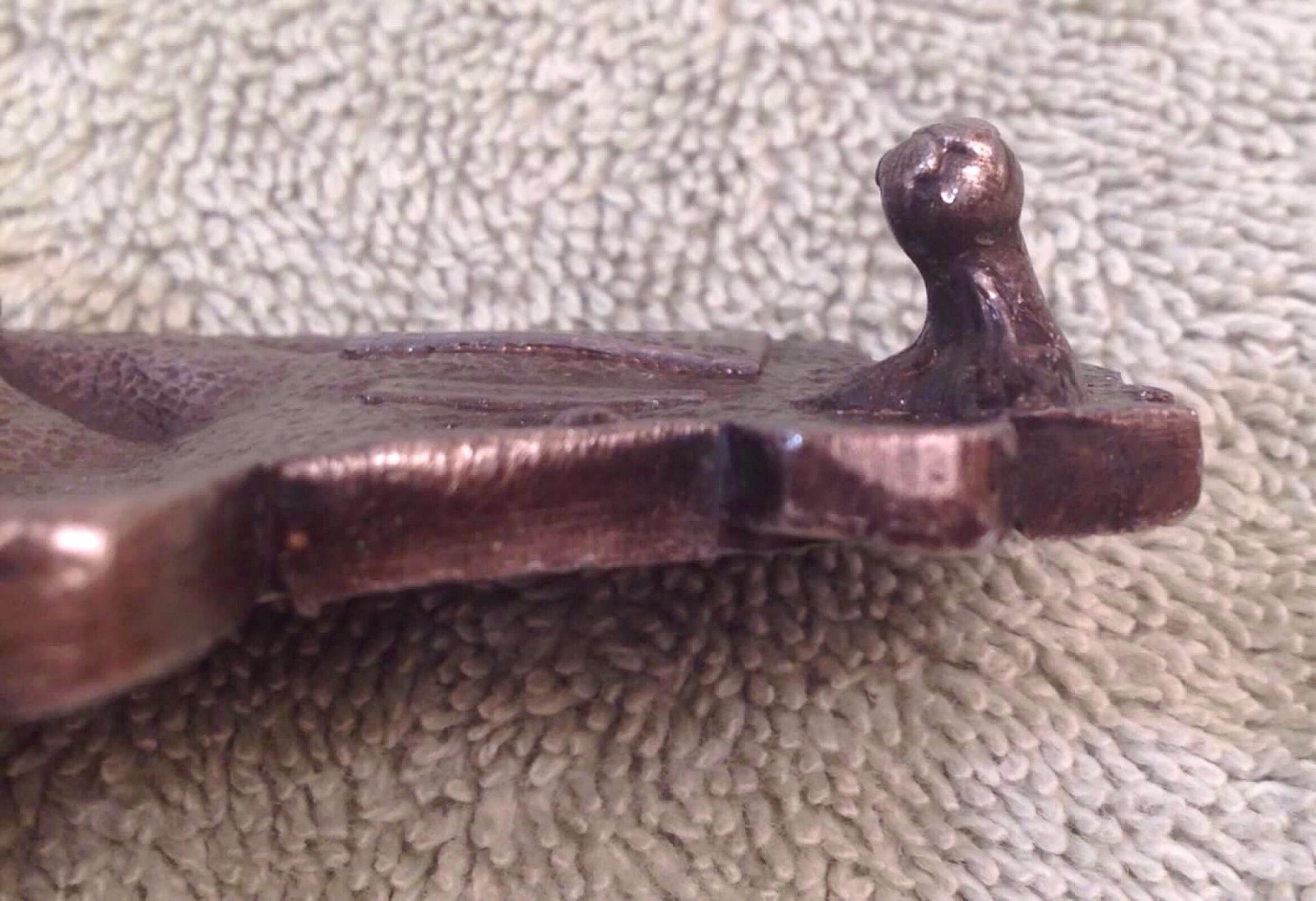 1978 Bergamot Brass Works Firetruck Ladder Truck Fireman Metal Belt Buckle Fire