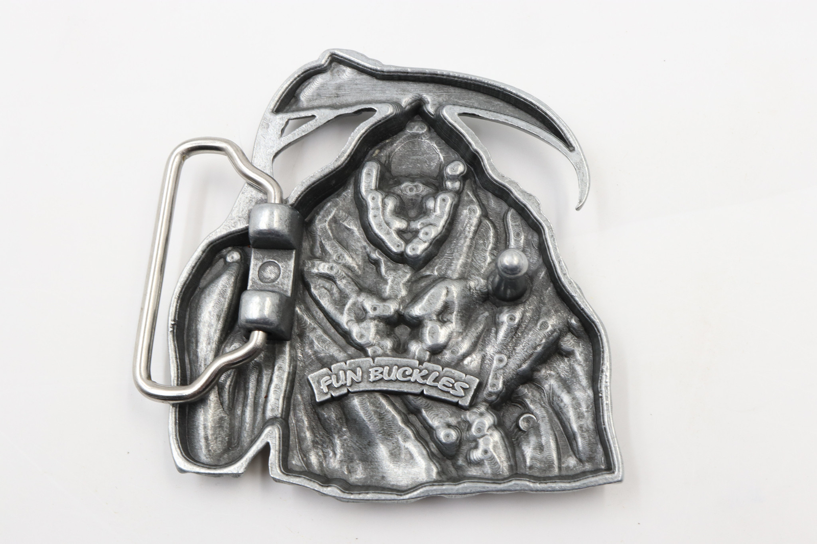 Grim Reaper Red Eyes Metal Novelty Fashion Belt Buckle