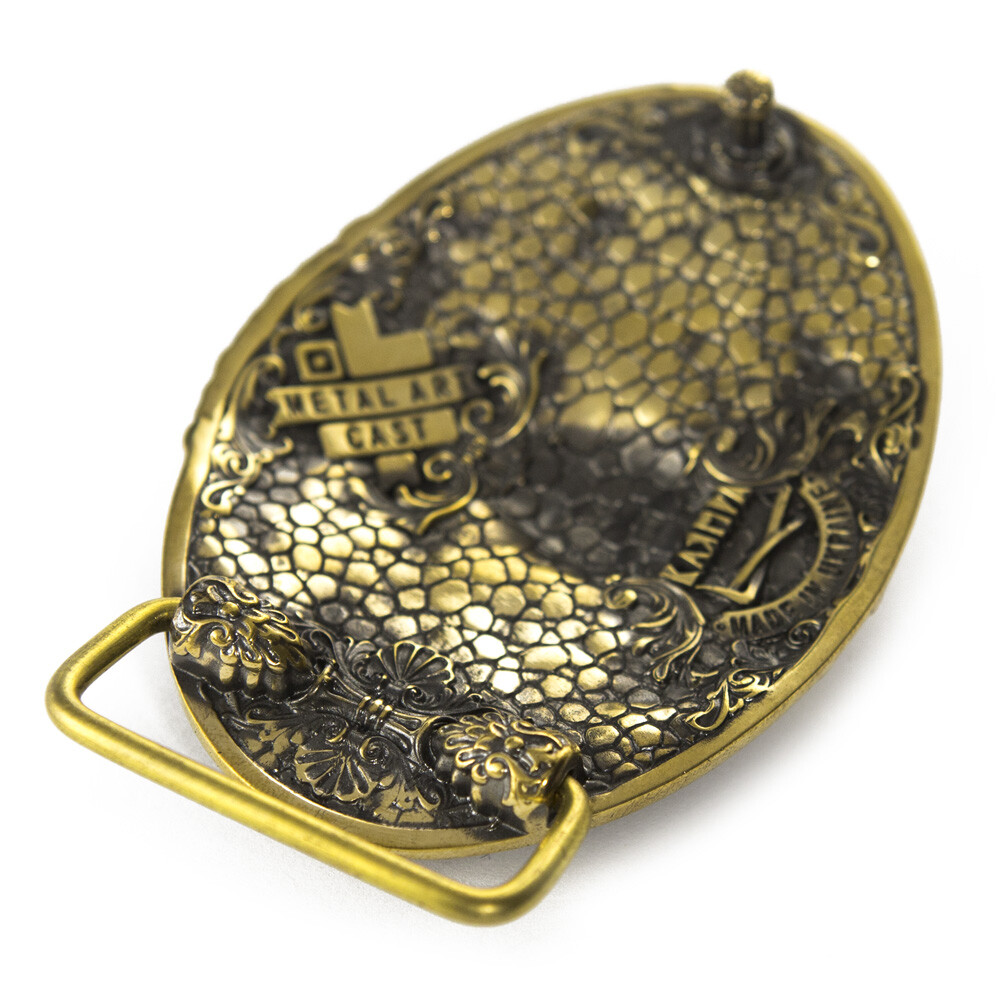 Belt buckle King Lion, Animal solid brass belt buckle, lion head on the buckle