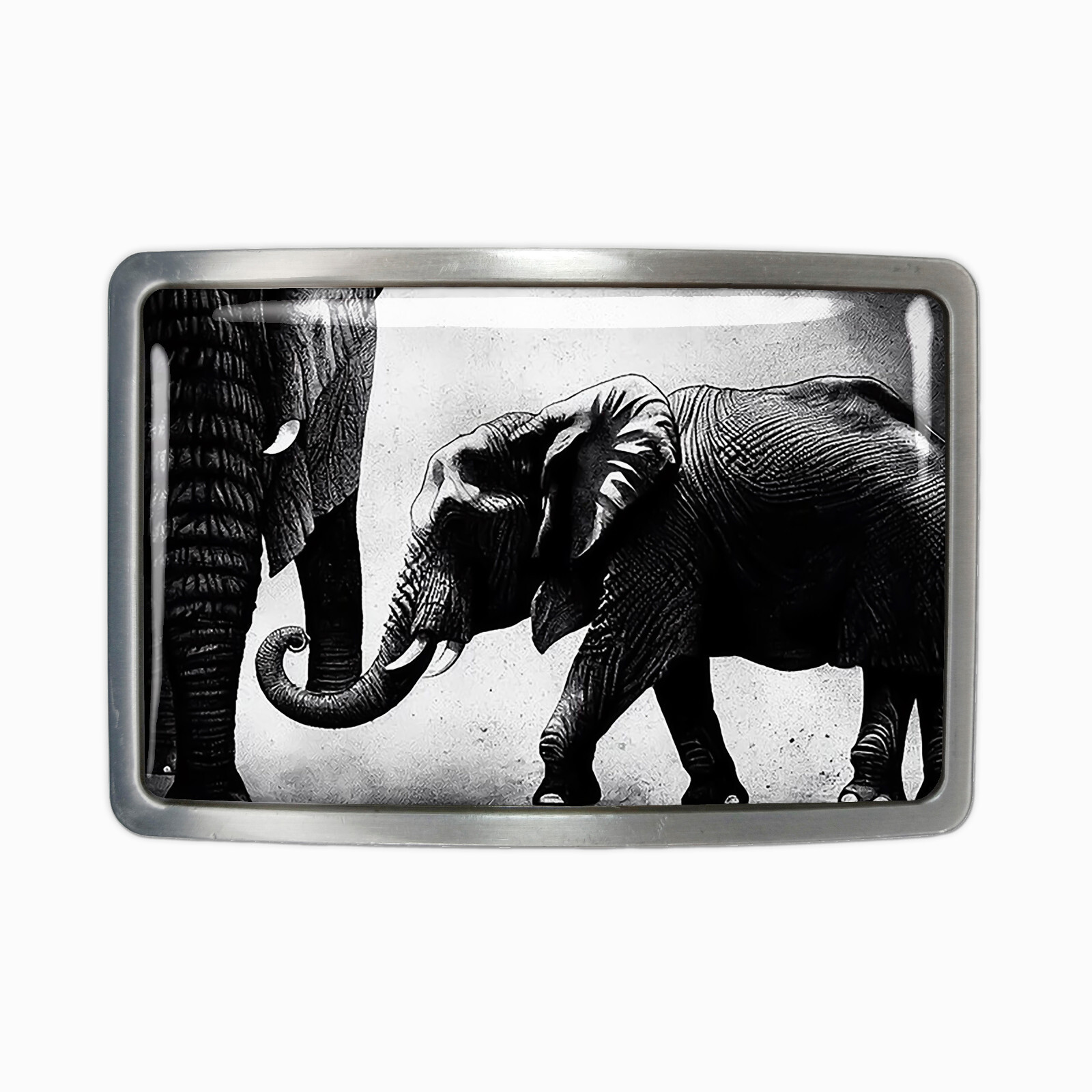 Elephant Belt Buckle – African Animal Minimalist Art Handmade Belt Buckle – 659
