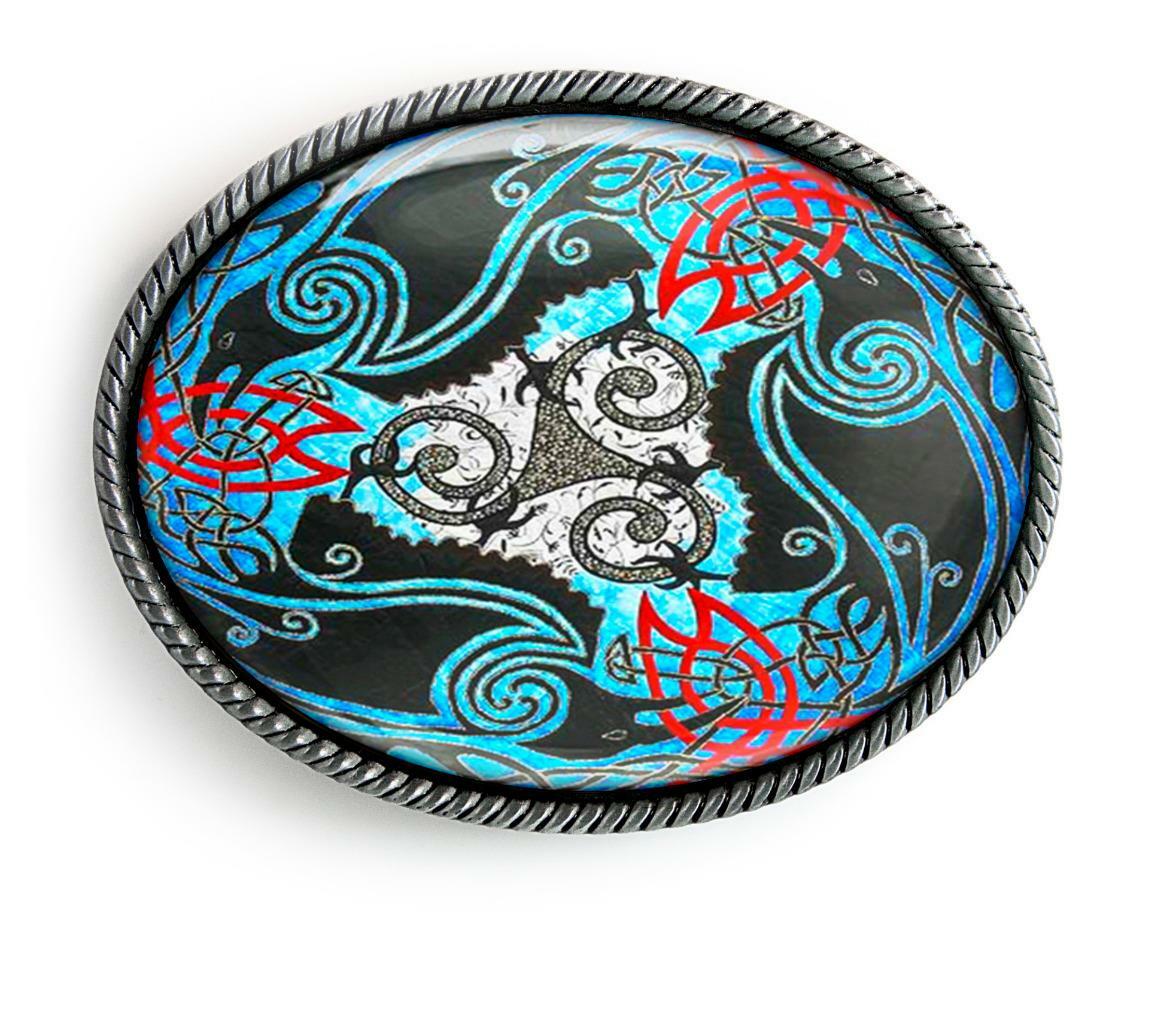 Celtic Raven Tribal Crow Unisex Handmade Belt Buckle