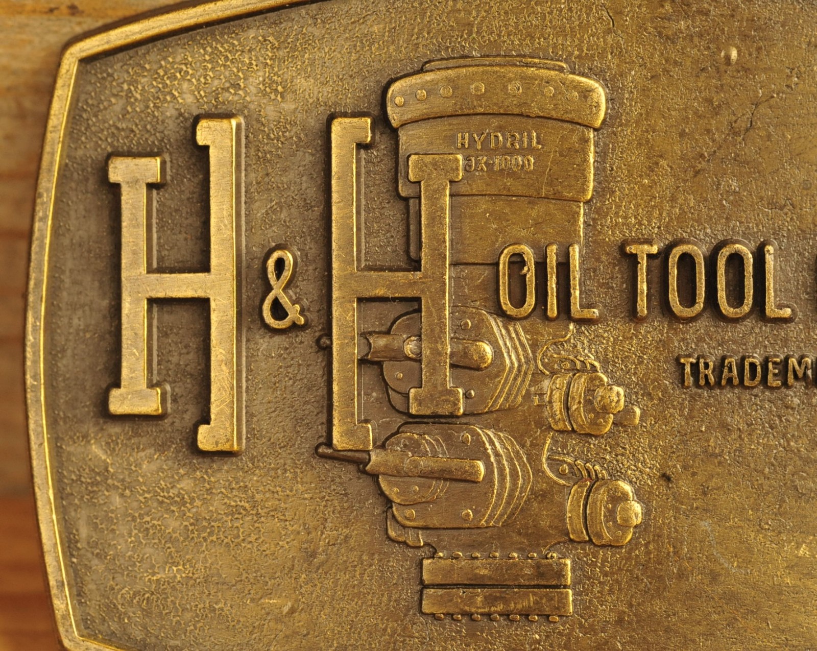 Vintage H & H Oil Tool Co Hydril Belt Buckle