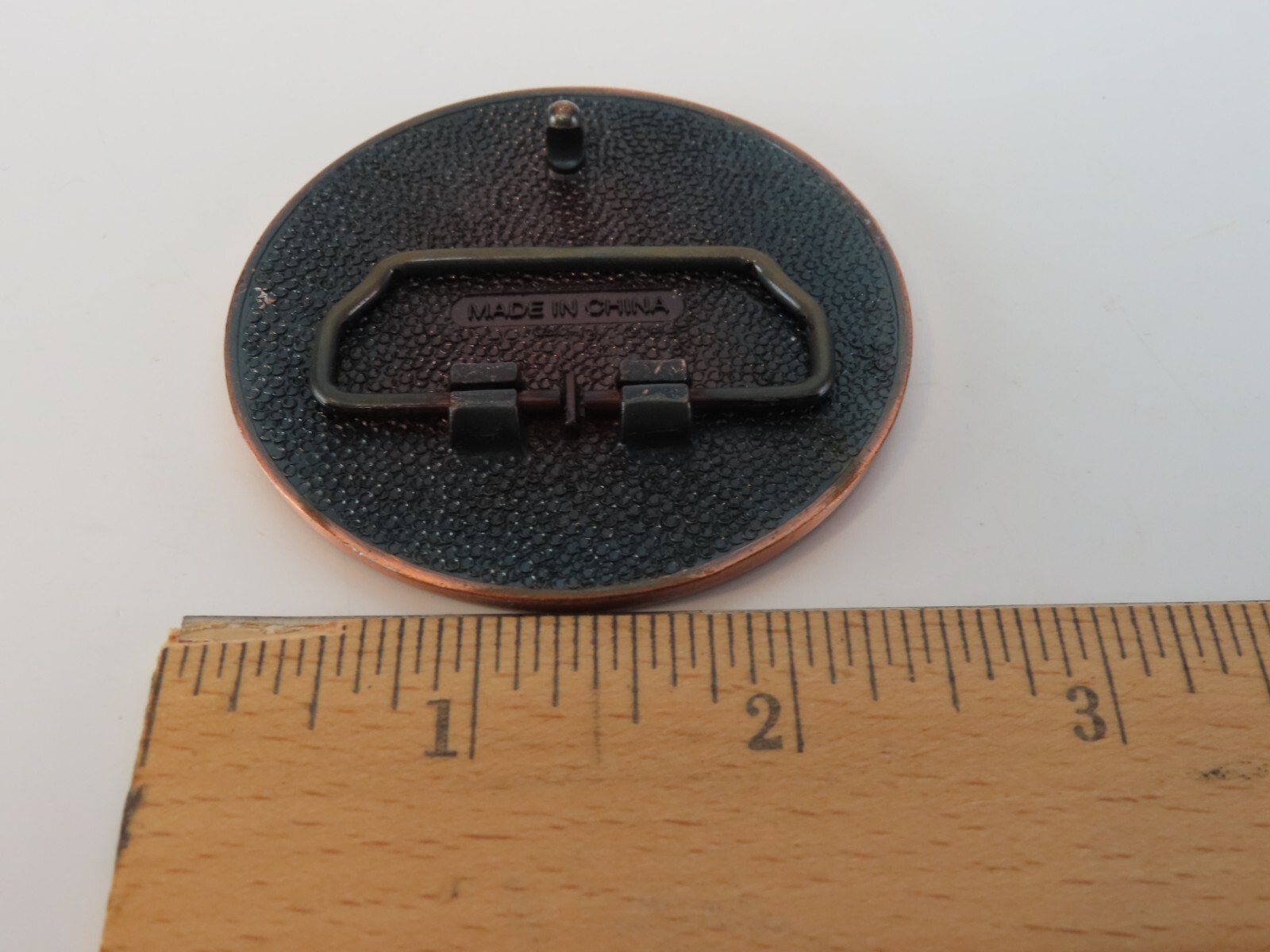 Vintage Round Copper Tone Canada Niagara Falls Metal Belt Buckle