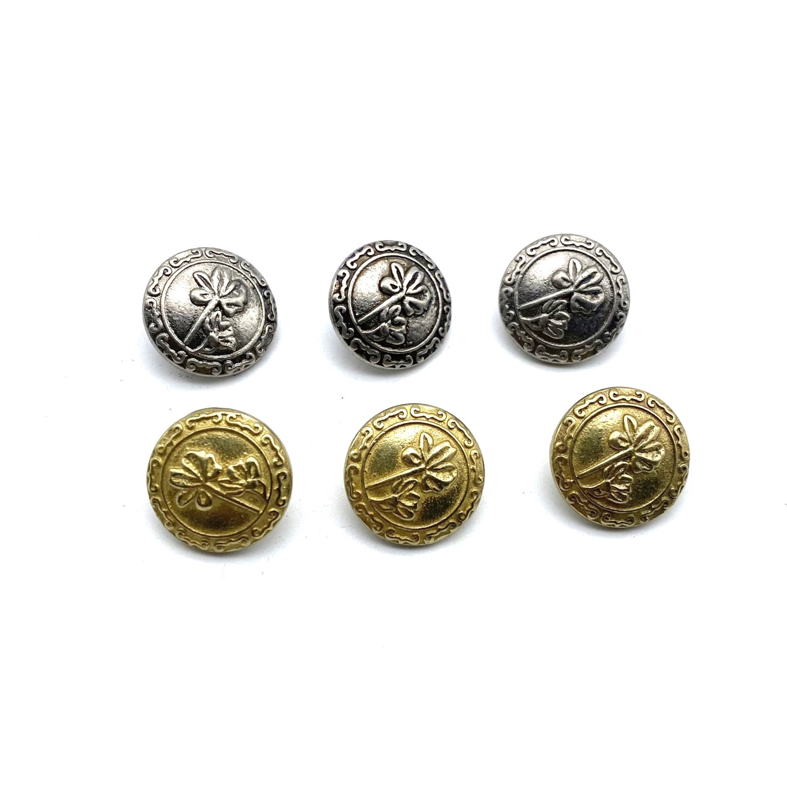 Brass Round Classic Sewing Button Clothing Button Replacement lot