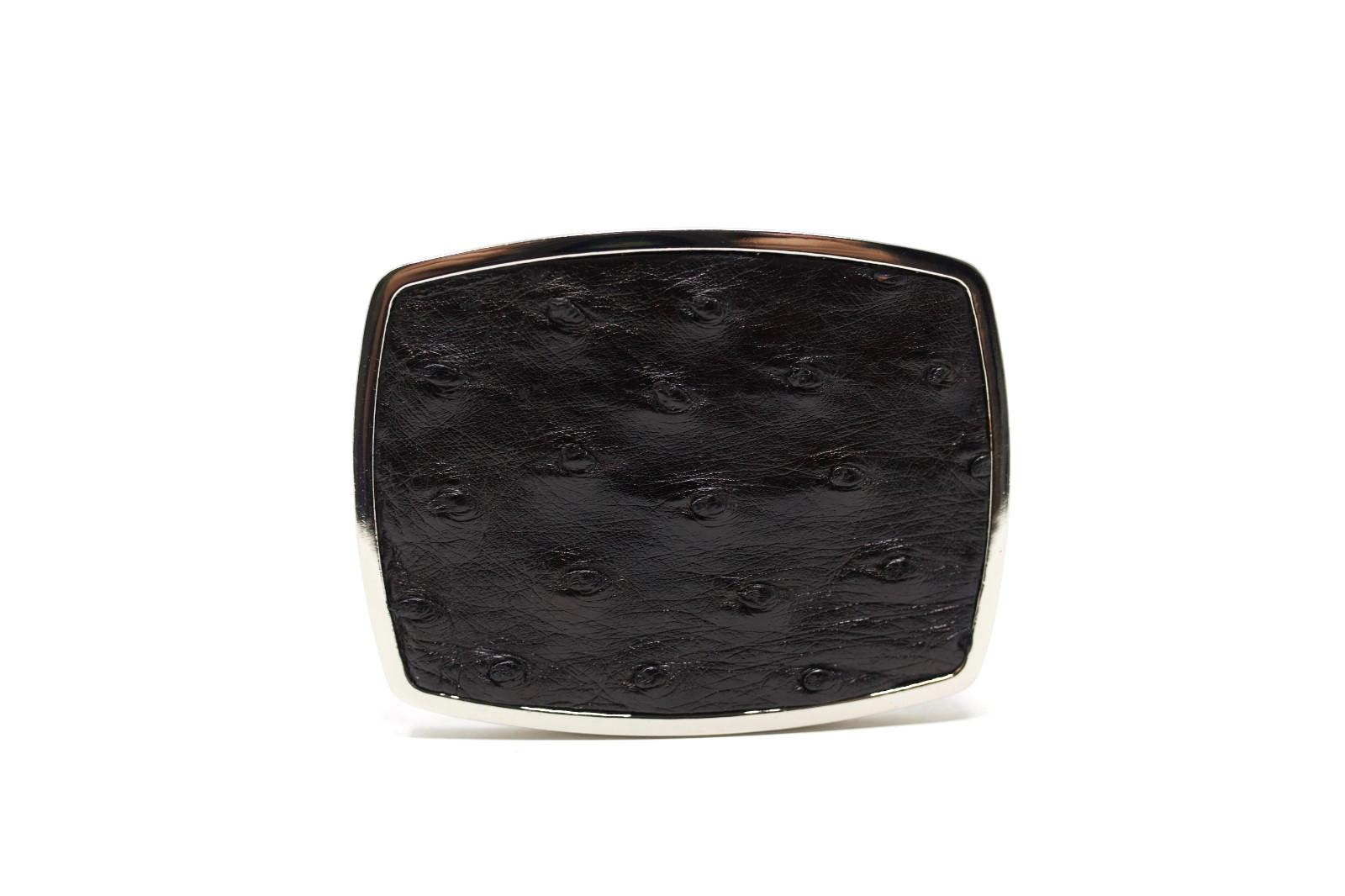 Ostrich Belt Buckle, Exotic Belt Buckle, ( 1.5 ») Removable Western Buckle