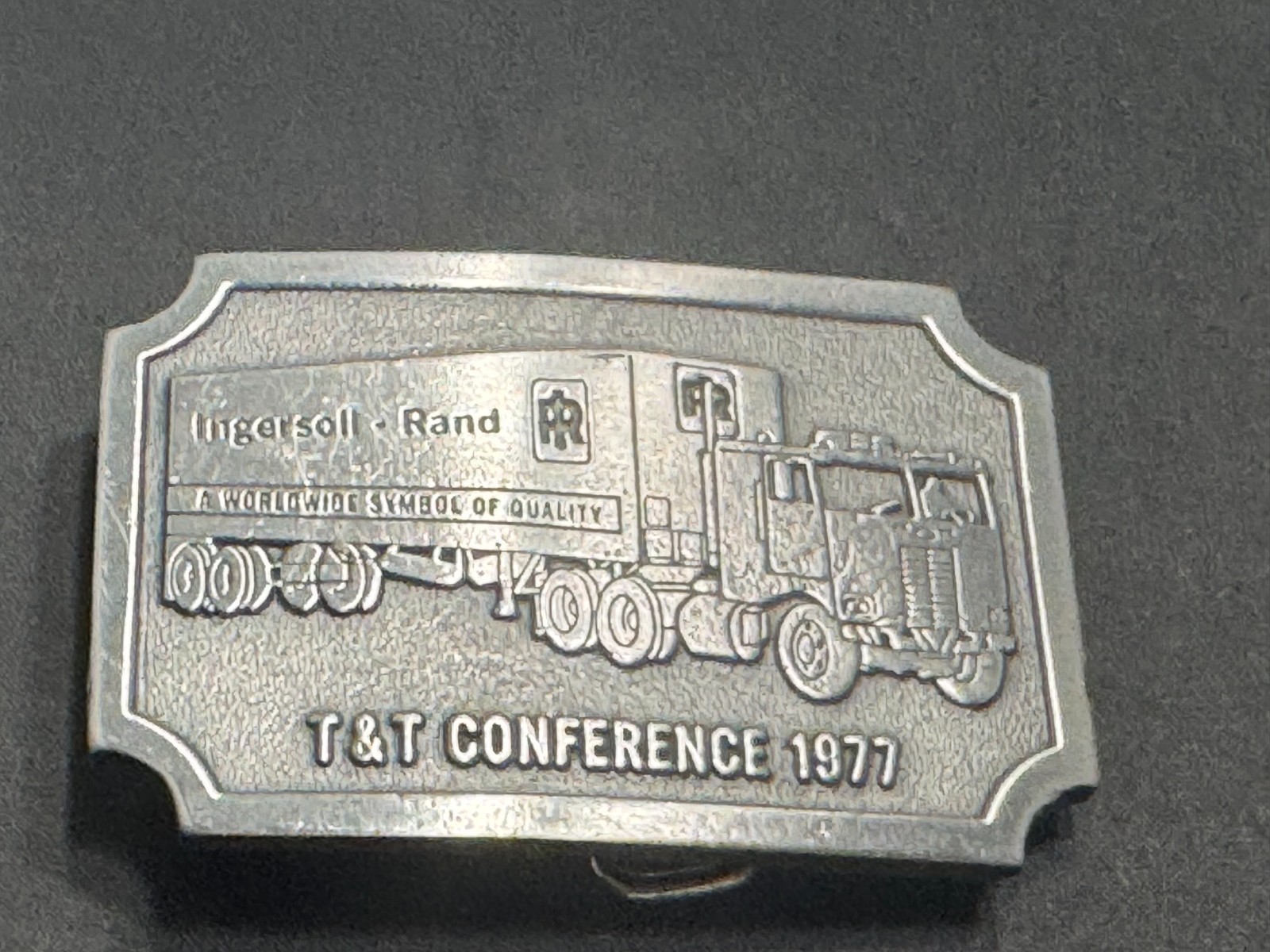 A-159 Rare Vintage Ingersoll- Rand 1977 T&T Conference Belt Buckle