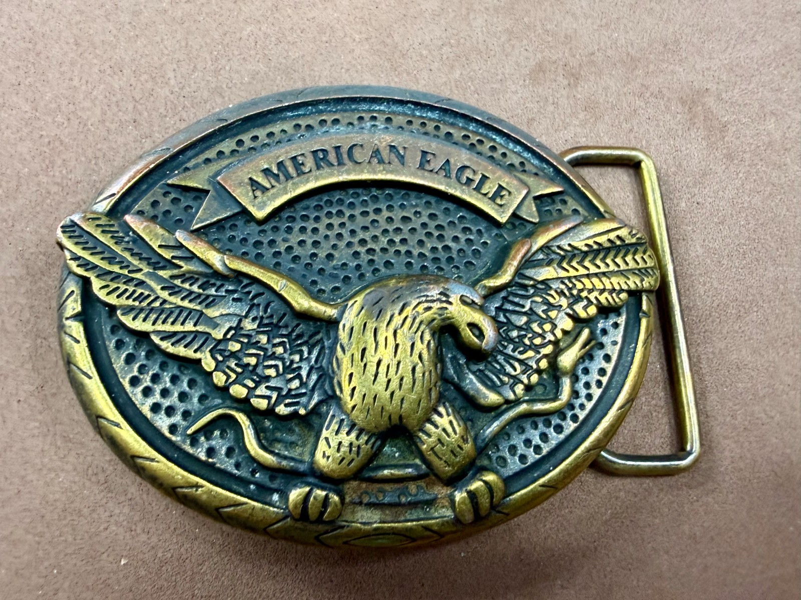 American Eagle Outfitters Spreading Wings Engraved Advertising Promo Belt Buckle