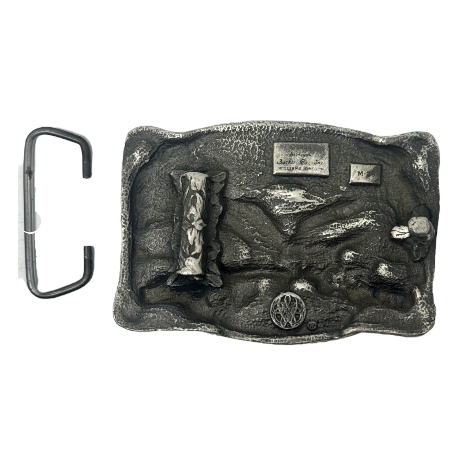 Western Steer Eagle Platinum Color Beauty Cowboy Rodeo Style Belt Buckle .MJ 84
