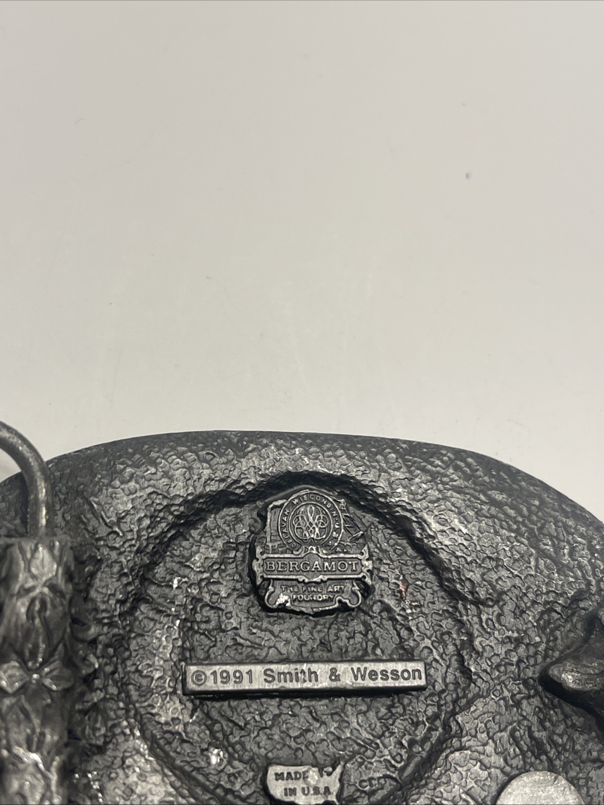 Smith and Wesson Law Enforcement Vintage Belt Buckle 1991 Bergamot H-300 USA