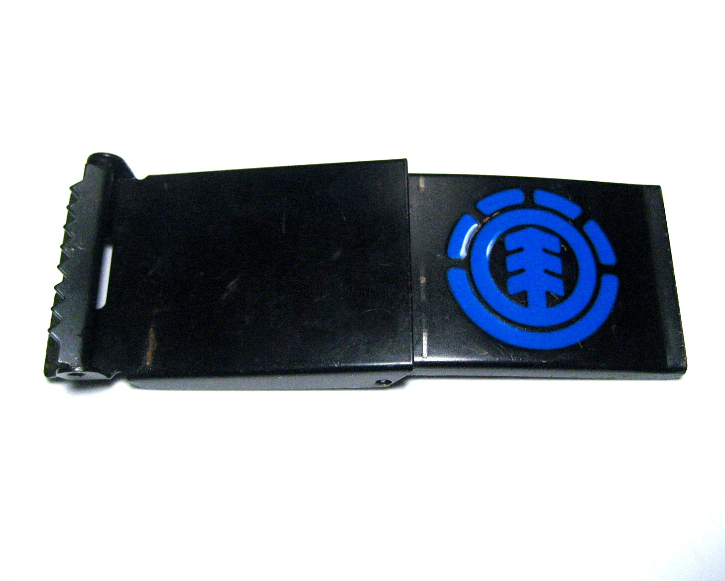 Element Skateboards Belt Buckle Black Painted Steel Blue Enamel Logo 2 5/8&Prime; NICE
