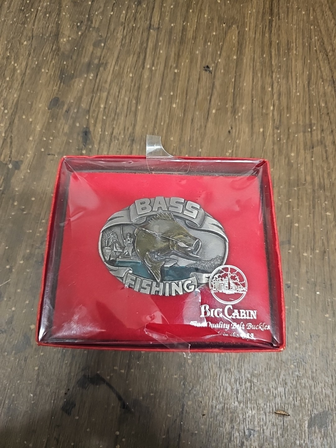 New Bass Fishing Belt Buckle Full Metal Antique silver color USA Country