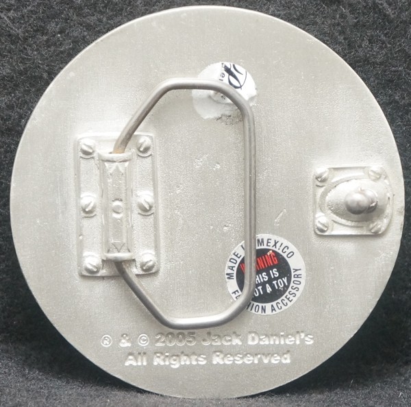 XA13131 VINTAGE 2005 **JACK DANIEL&rsquo;S OLD NO. 7 BRAND WHISKEY** BOOZE BELT BUCKLE
