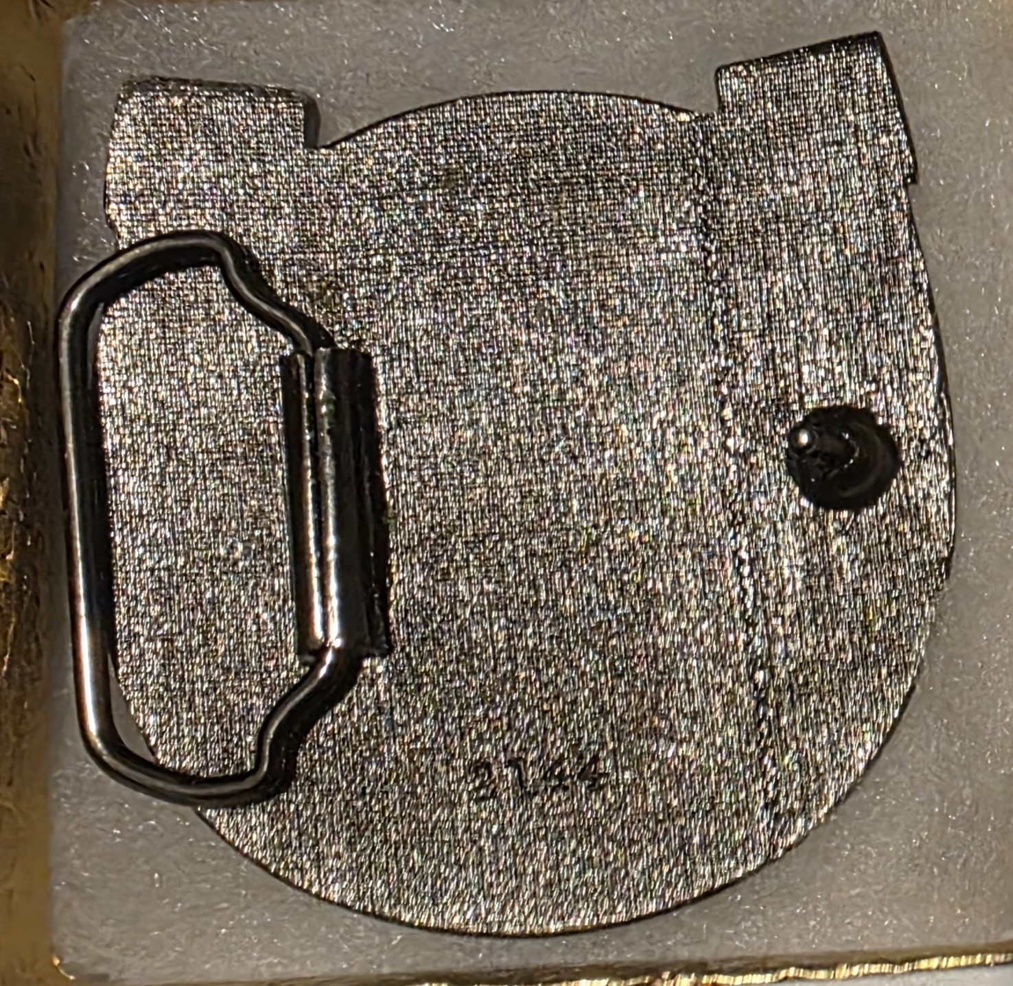Vintage Metal Belt Buckle, Nice Horsehead and Horseshoe, Enamel, Rodeo, Nice