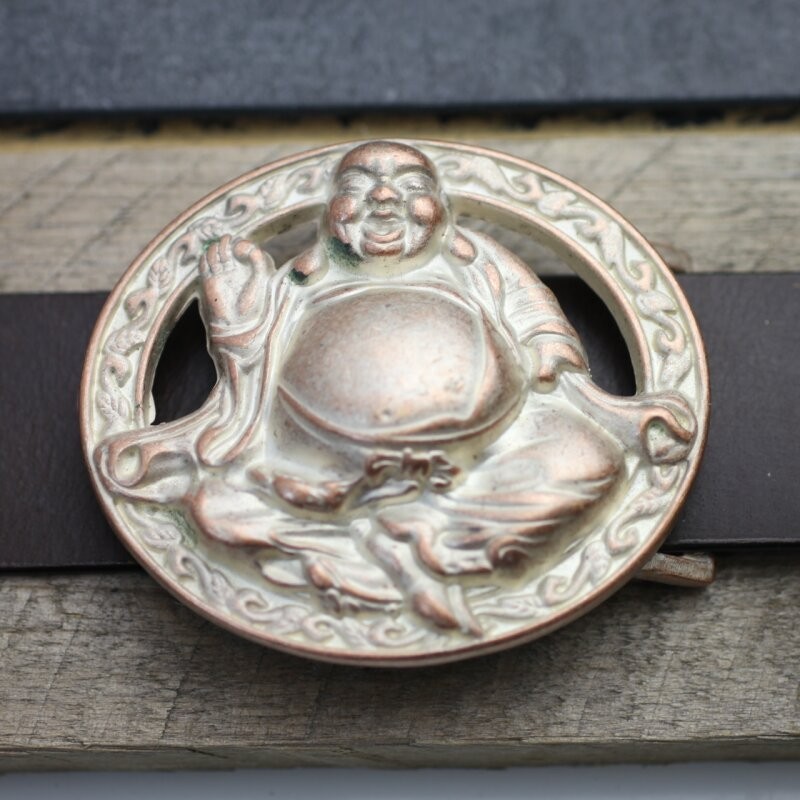 Buddha Belt Buckle Rose Mother of Pearl – Elegant Belt Buckle Women Men