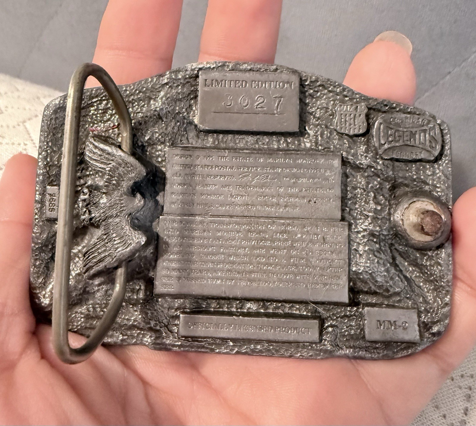 American Legends Foundry Marilyn Monroe Limited Edition Hollywood Silver Belt B…