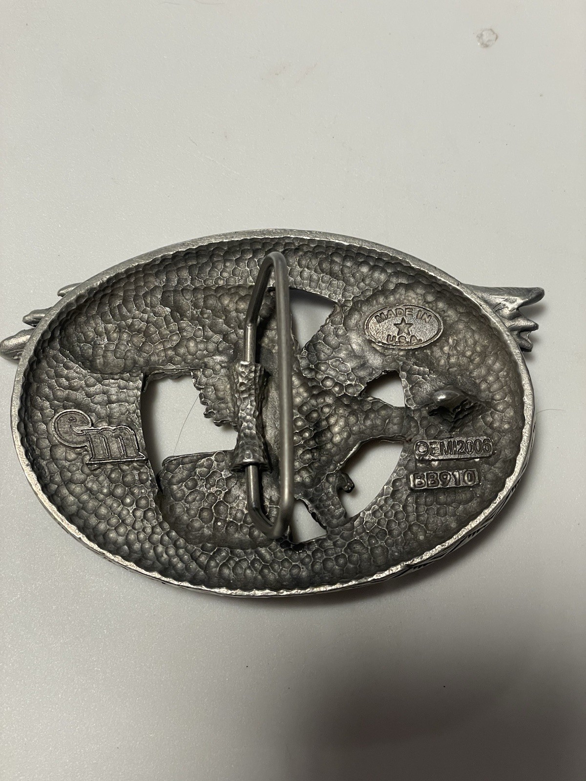 Enchantment 2002 Eagle Belt Buckle Silver Tone.