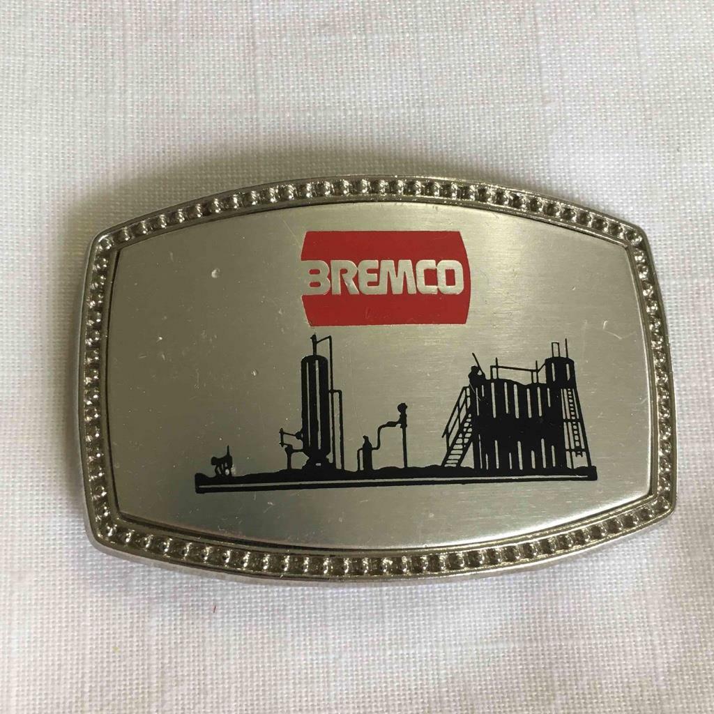 Bremco Silver Tone & Enamel Belt Buckle