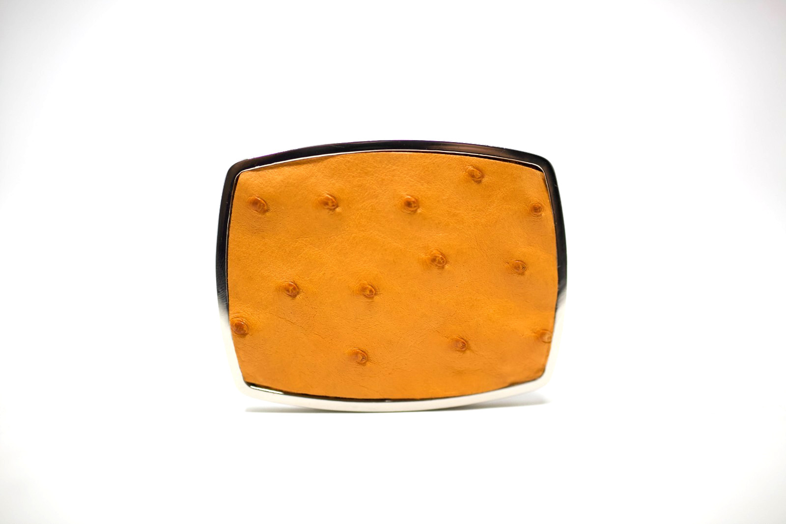 Ostrich Belt Buckle, Exotic Belt Buckle, ( 1.5 ») Removable Western Buckle