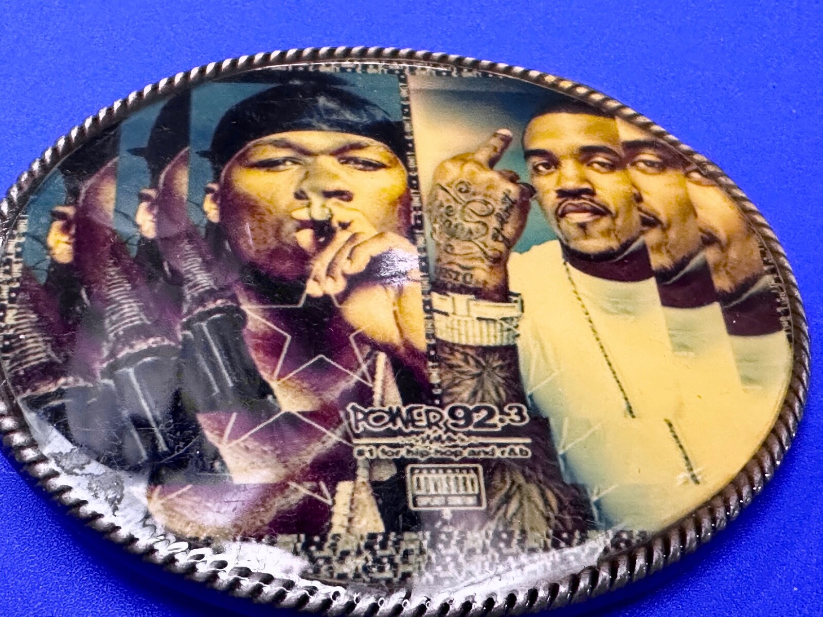 Power 92.3 Radio Station for Hip Hop & R&B Chicago Artist Promotion Belt Buckle