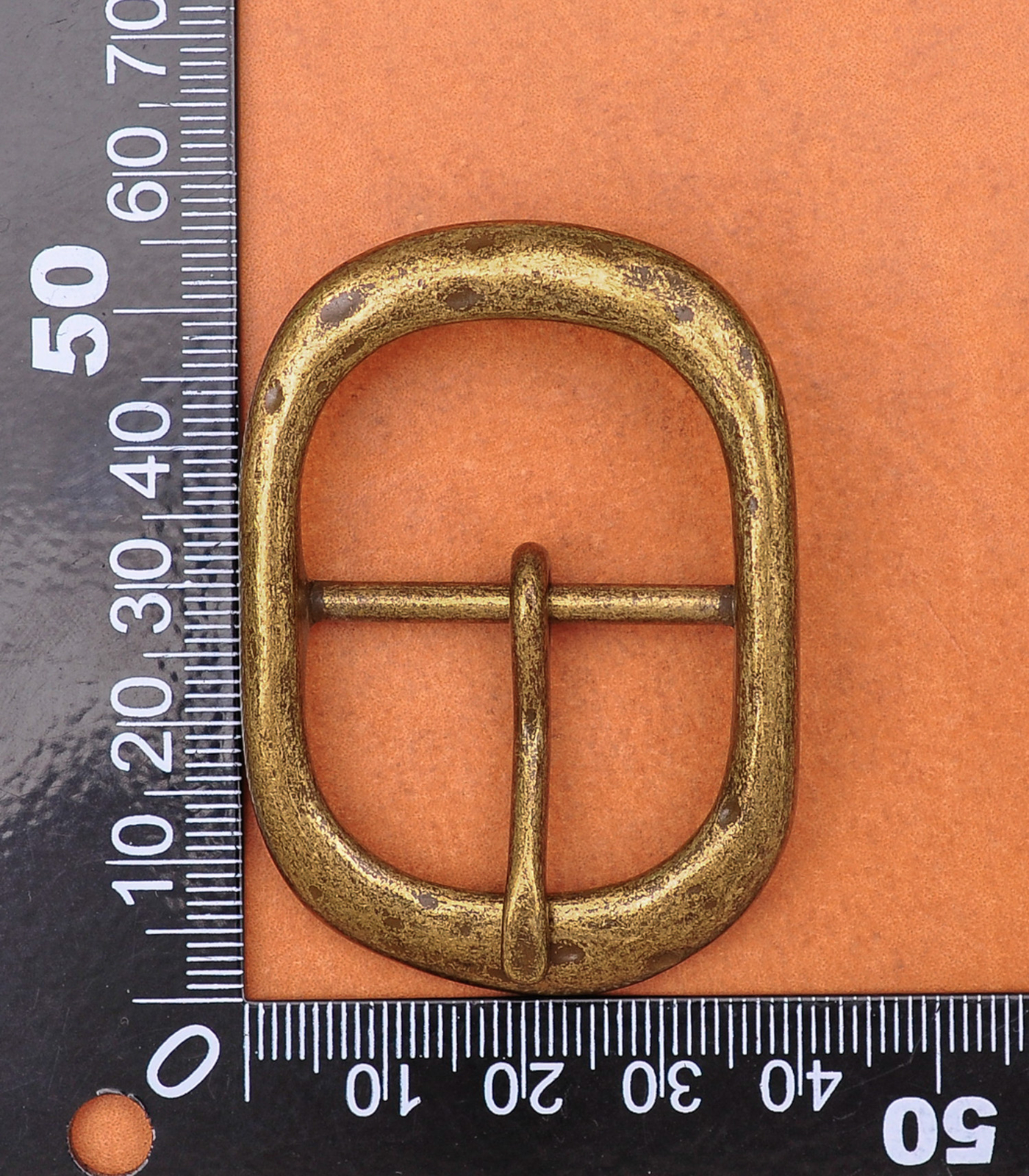 Men Vintage Brass Classic Pin Center Bar Metal Belt Buckle Fit 31MM Straps