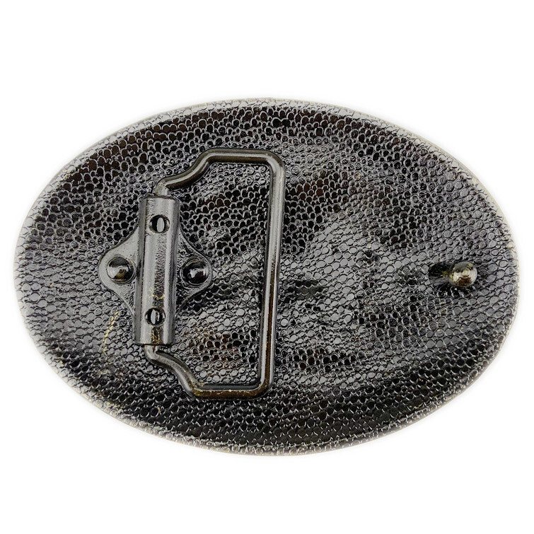 Rodeo Rider Cowboy Belt Buckle Native American Motorcyclist (CBY-05-G)