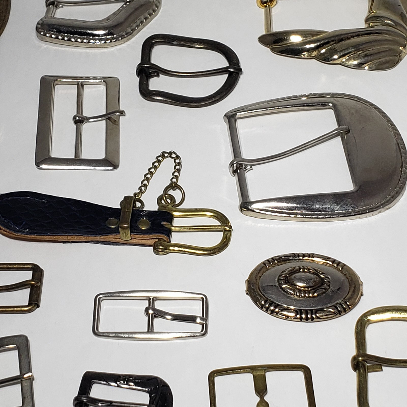 Vintage Mixed Lot of 26 Metal Belt Buckles