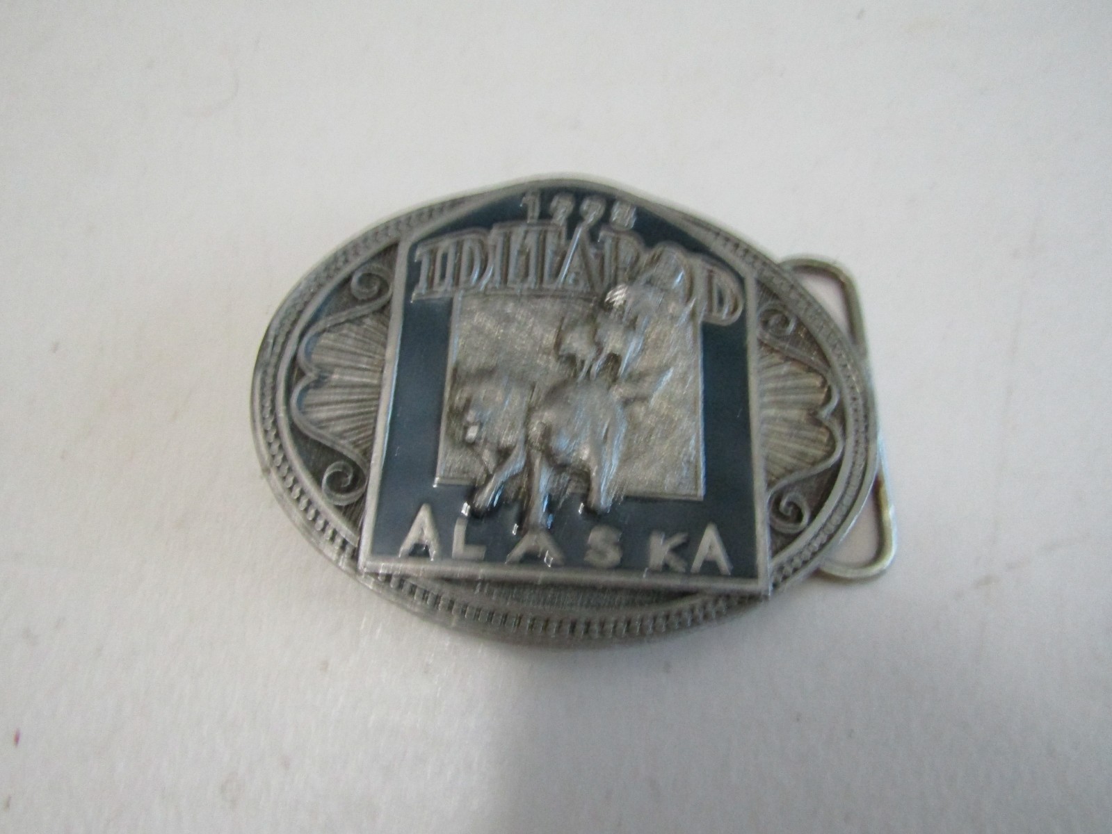 Vintage 1998 Official Trail Committee Iditarod Alaska Belt Buckle- Dogsled Race