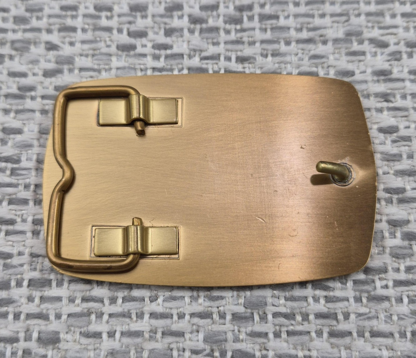 Case Loader Backhoe Rodeo Belt Buckle Mens Gold Brass Western Construction Logo