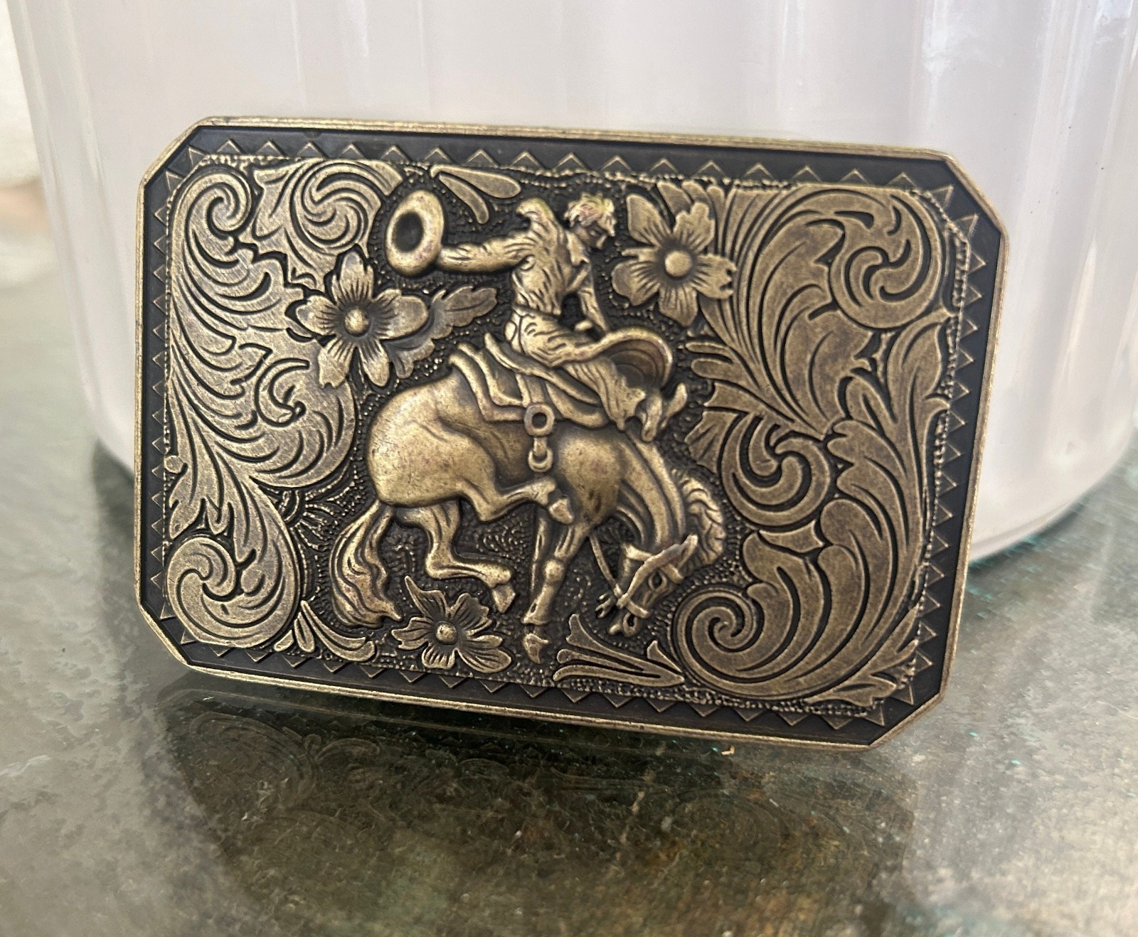 Vintage Bucking Bronco Belt Buckle Rodeo Cowboy Western Ranch Style Gift