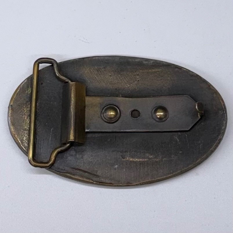 Vintage Coca-Cola Belt Buckle Brass/Bronze Tone Oval 5 Cents At Fountains Mens