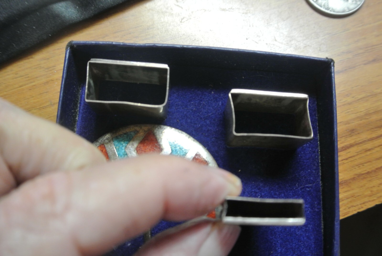Sterling silver 925 TIPS, BUCKLE, AND SLIDES, made in U.S.A.