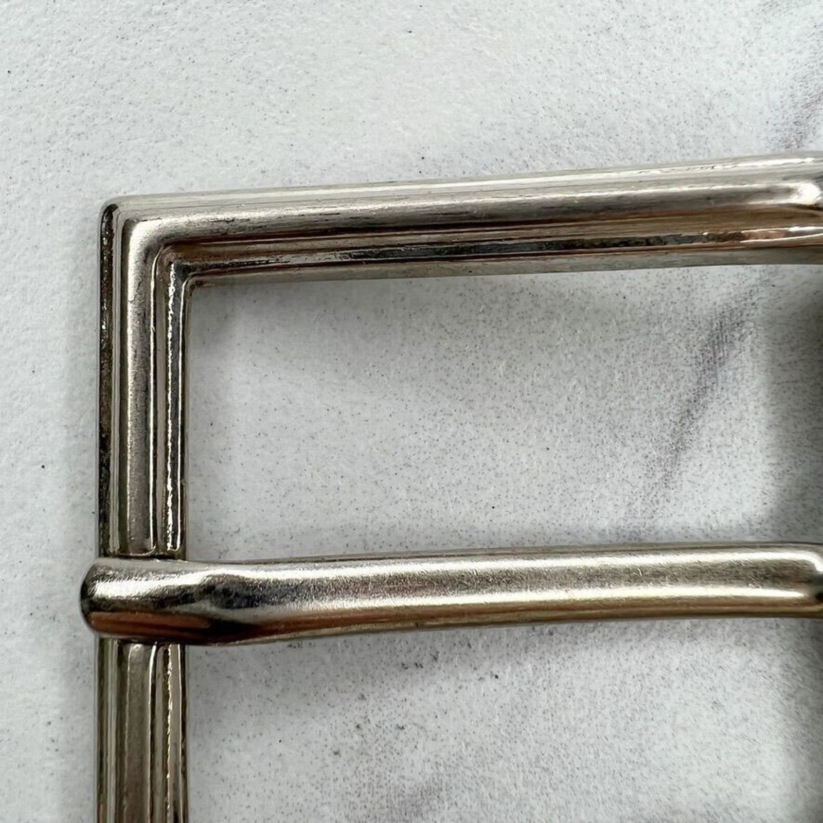 Silver Tone Simple Basic Belt Buckle