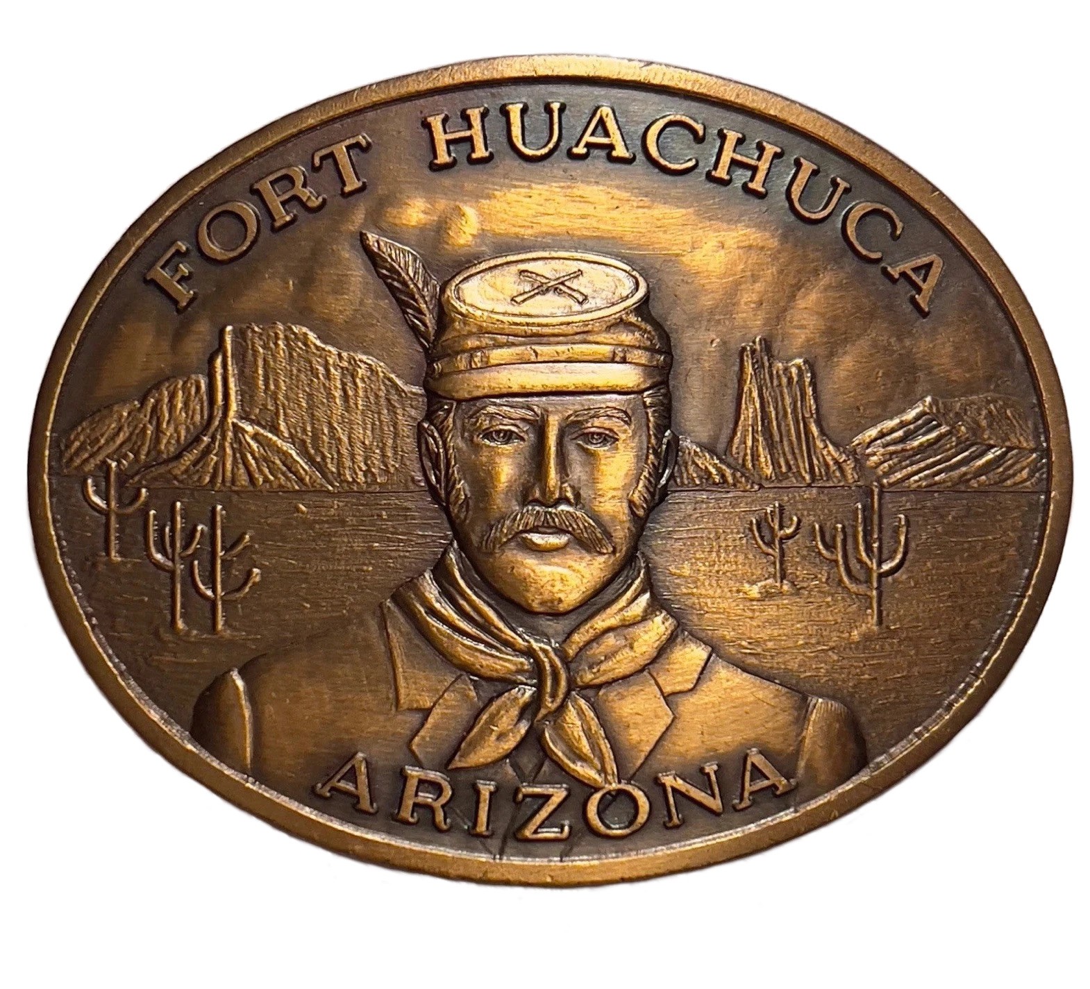VTG Belt Buckle Fort Huachuca Arizona 11th Signal Group Reenlistment Ltd Edition