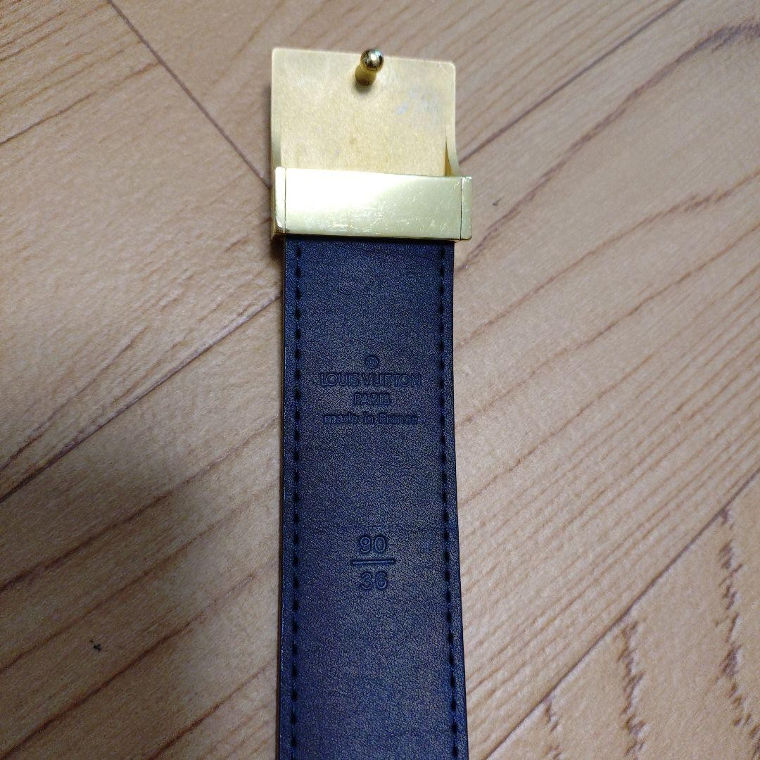 Louis Vuitton Pre-Owned Damier Belt Navy Brown