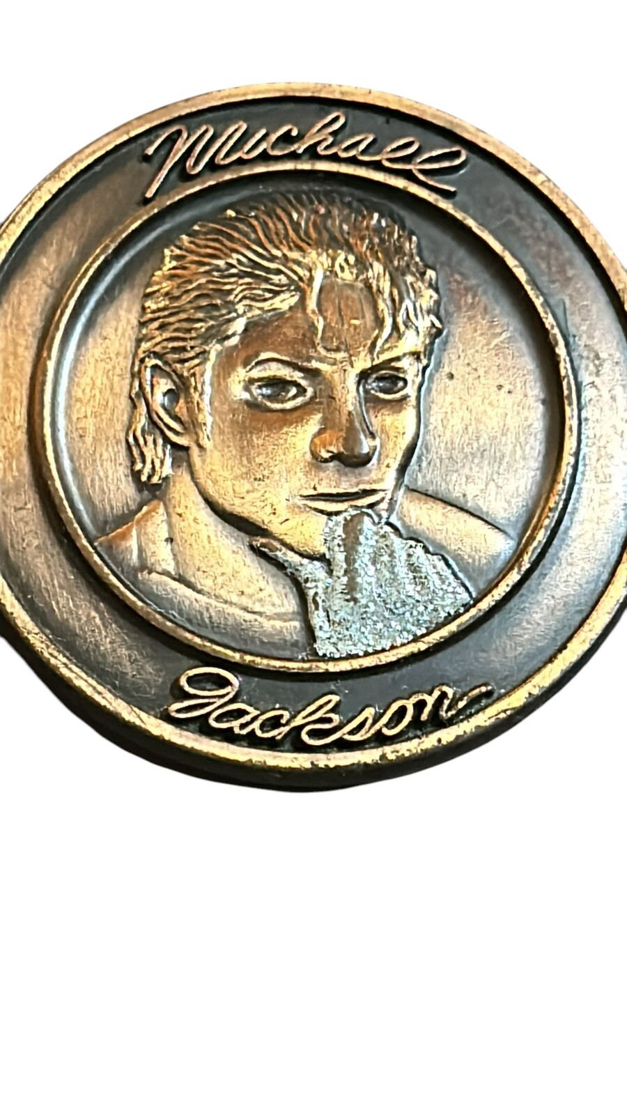Vintage Michael Jackson Belt Buckle Glittering Glove Fits 1 1/4&Prime; Belt 1984