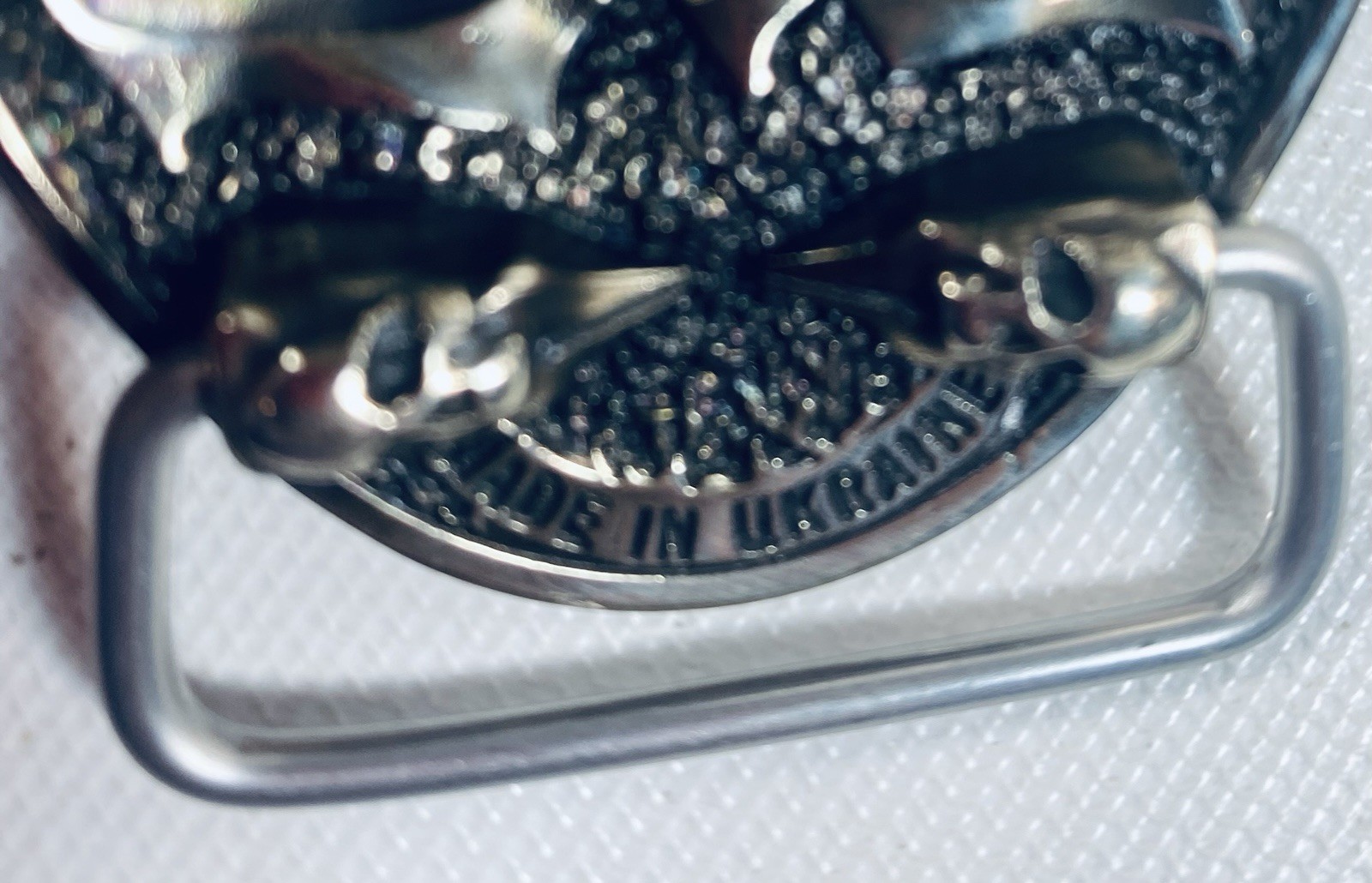 Belt Buckle Tattoo Themed Machine Tattoist with Skull Very Ornate