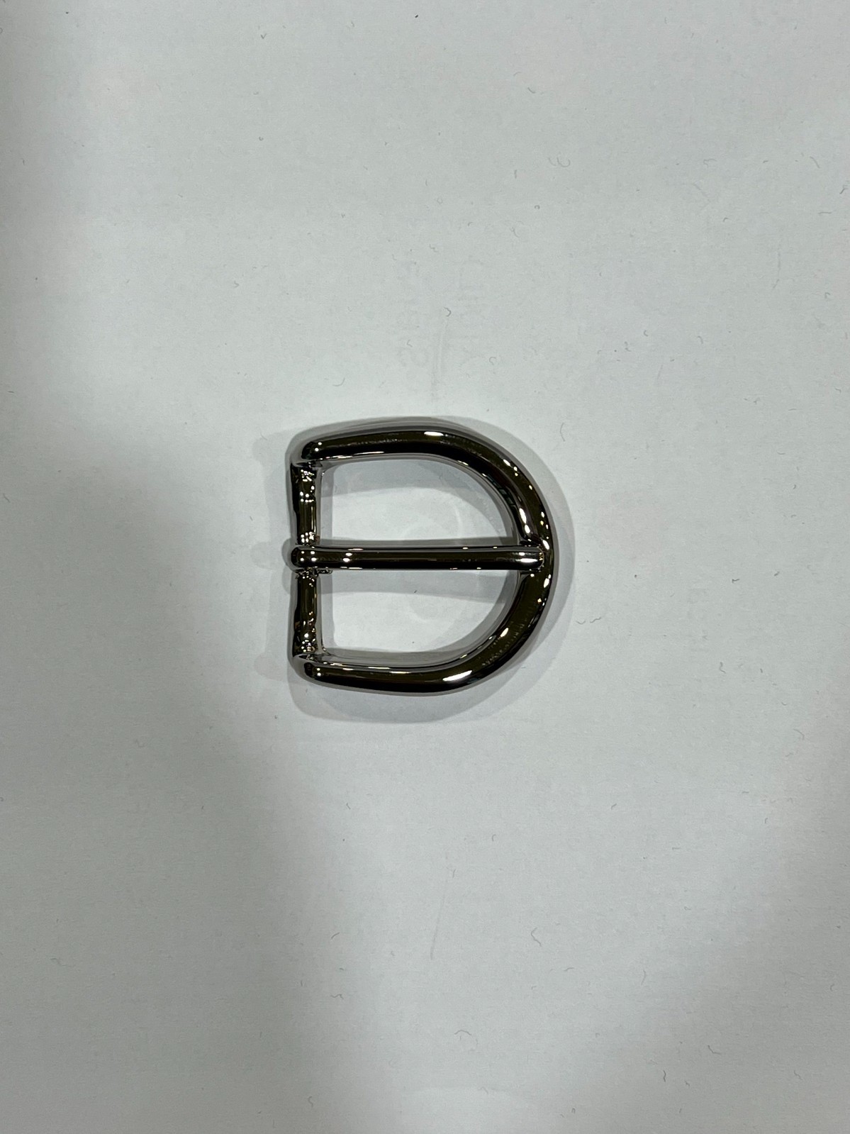 Solid Brass Polished Nickel Belt Buckle Made in Italy Fits 1.18&Prime; Belt Strap