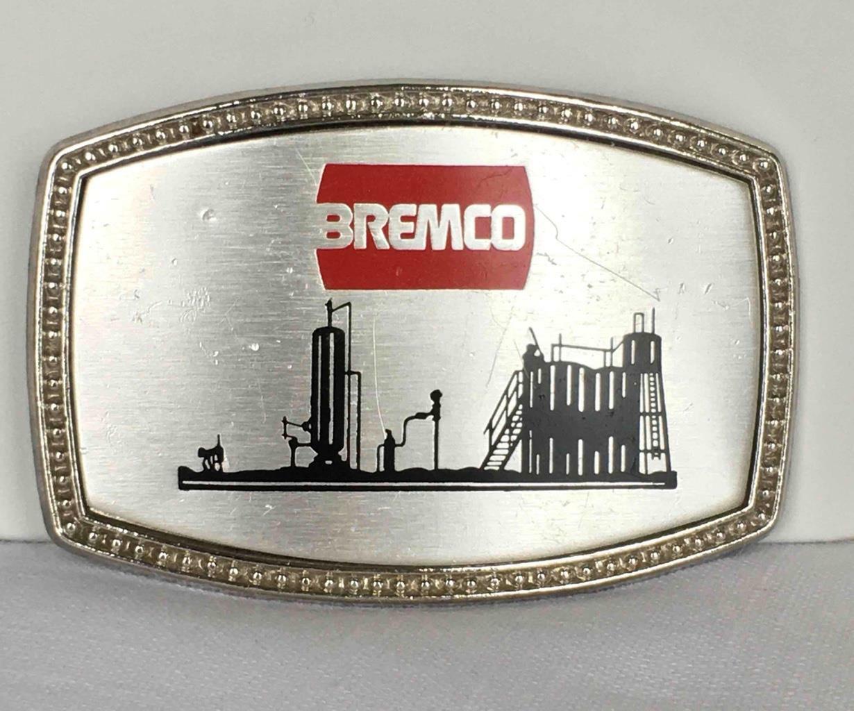 Bremco Silver Tone & Enamel Belt Buckle
