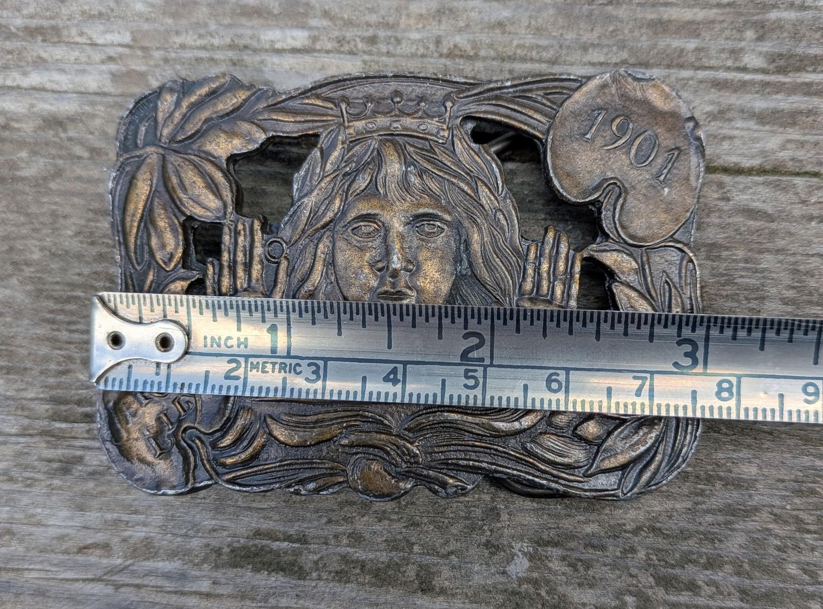 70s Vintage Belt Buckle By Bergamot Lillie Langtry 1901 Tiffany Replica