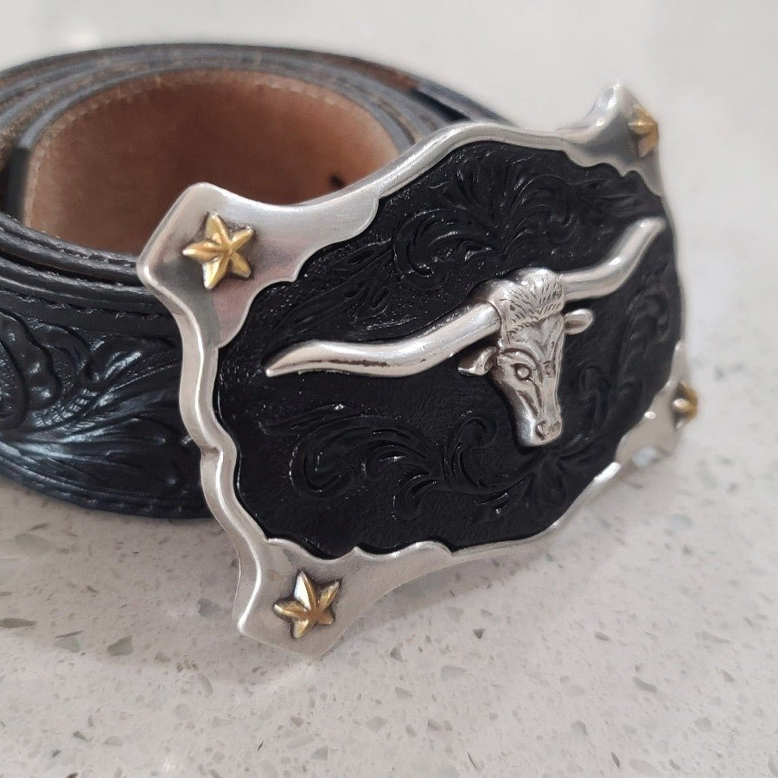 Justin Belt Longhorn Buckle Size 32